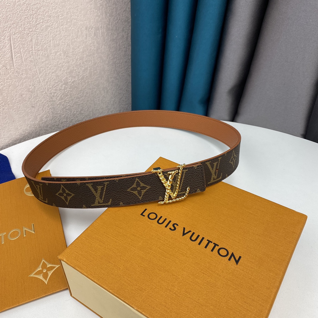 LV Women Initiales 30mm Reversible Belt M0565T